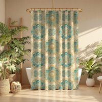 Boho Turquoise et Sable Beige Mandala