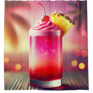 Rideaux De Douche Boisson cerise d'ananas