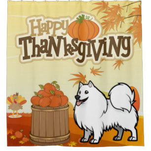 Rideaux De Douche Bon thanksgiving Samoyed