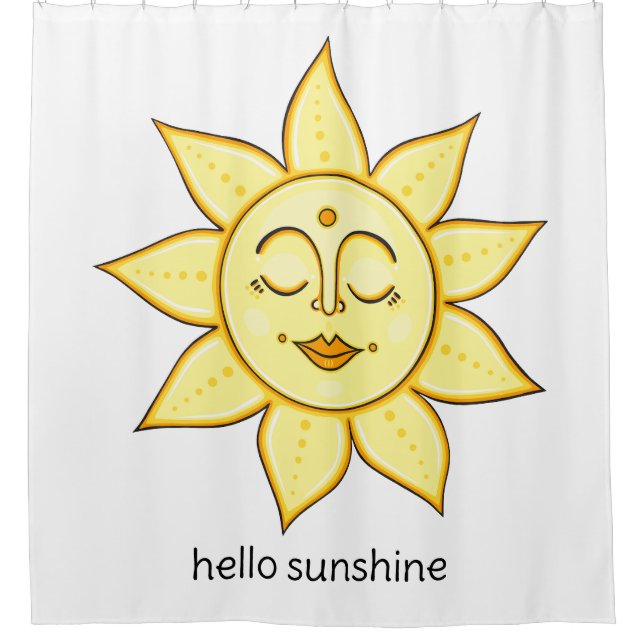 Rideaux De Douche Bonjour Sunshine (Devant)
