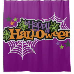Rideaux De Douche Bonne Halloween Spider Webs