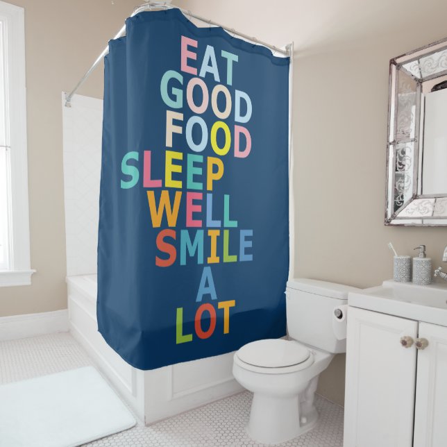 Rideaux De Douche Bonne vie (En situation)