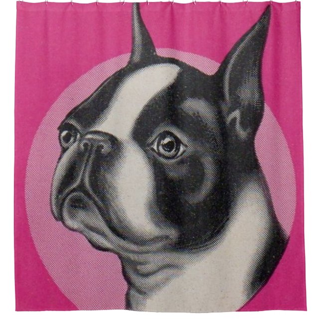Rideaux De Douche Boston terrier (Devant)