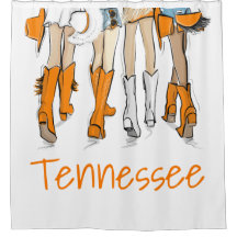 Bottes de cowboy orange pour femmes du Tennessee M