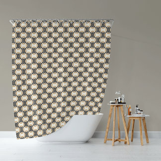 Rideaux De Douche Boucle d'infini monochrome
