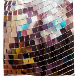 Rideaux De Douche Boule de disco en miroir