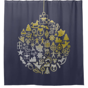 Rideaux De Douche Boules de Noël + vos idées