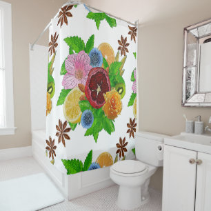 Rideaux De Douche Bouquet de fruits.