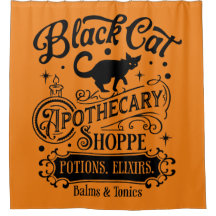 Boutique d'apothecaire de chat noir