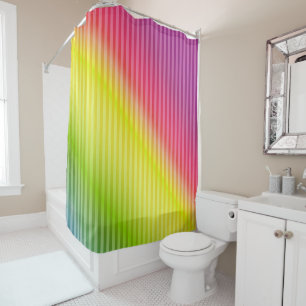 Rideaux De Douche Bright neon fluorescent dégradé arc-en-ciel ombre 