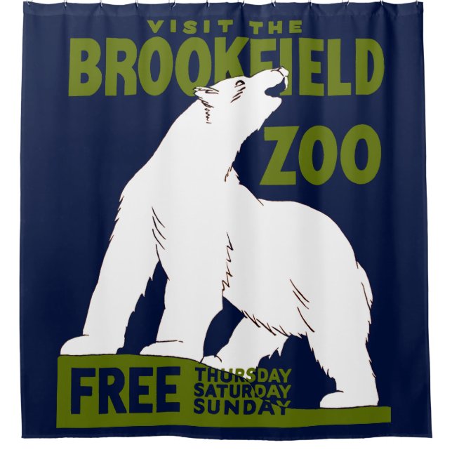 Rideaux De Douche Brookfield Zoo, Programme d'art fédéral Poster 193 (Devant)