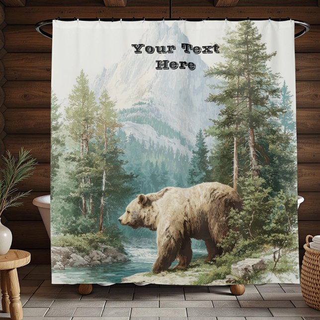 Rideaux De Douche Brown Bear (Brown Bear Collection)