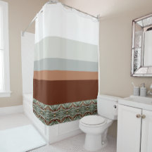 Brown Foncé Turquoise Et Bleu Gris