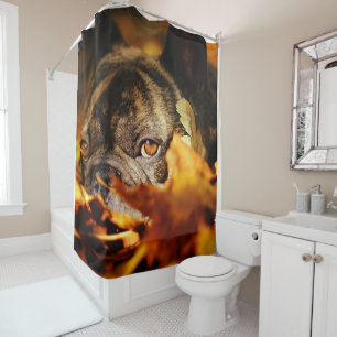 Rideaux De Douche Bulldog Chien mignon Français Bulldog Lover Cadeau