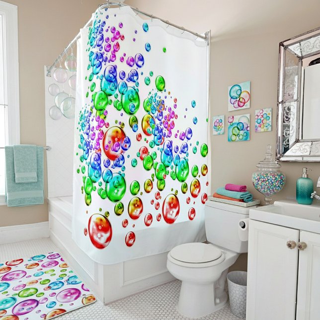 Rideaux De Douche bulles colorées (Créateur téléchargé)