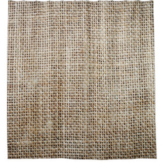 Rideaux De Douche Burlap Hessian Arrière - plan Texture