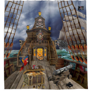 RIDEAUX DE DOUCHE BUTIN DE PIRATE VOLÉ