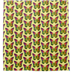 RIDEAUX DE DOUCHE BUTTERFLY ABSTRAIT