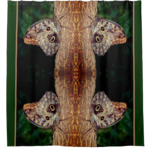 Rideaux De Douche Butterfly Brown Gros plan Nature Abstraite