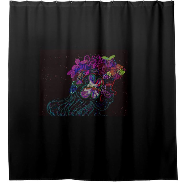 Rideaux De Douche Butterfly Princess Shower Curtain (Devant)