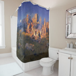Rideaux De Douche C M Russell Rire Tue Solitaire Western