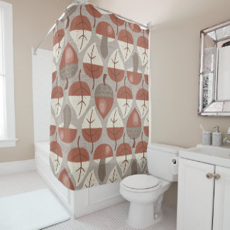 Rideaux De Douche Cabincore Autumnal Stripes