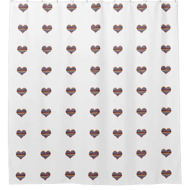 Rideaux De Douche Câble à ruban arc-en-ciel (Devant)