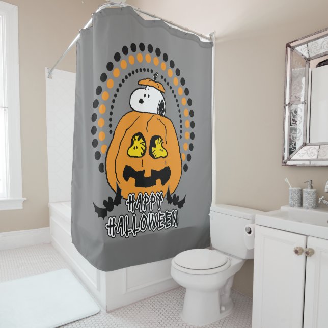 Rideaux De Douche cacahuètes | Bonne Halloween (En situation)