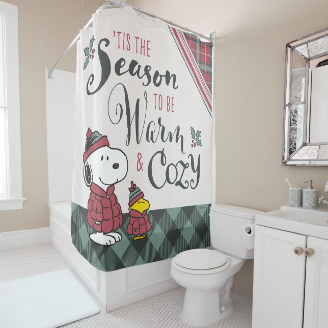 Rideaux De Douche cacahuètes | C'Est La Saison D'Être Cosy (En situation)