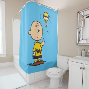 Rideaux De Douche cacahuètes   L'idée de l'ampoule de Charlie Brown