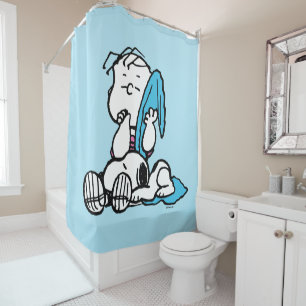 Rideaux De Douche cacahuètes   Linus & Snoopy