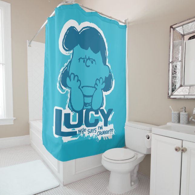 Rideaux De Douche cacahuètes | Lucy Who Says I'm Crabby? ? (En situation)