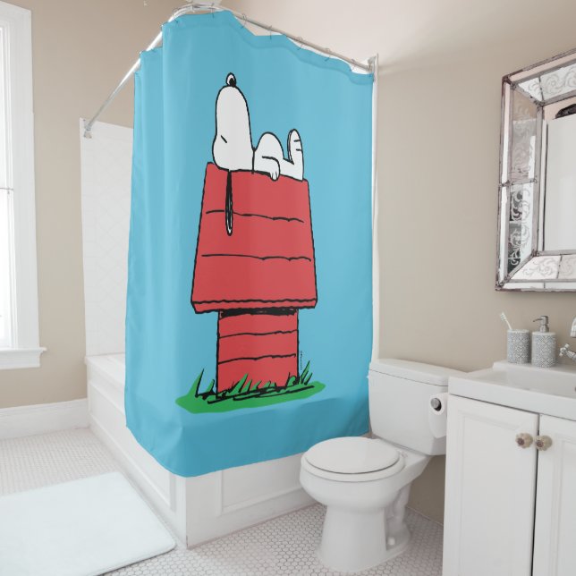 Rideaux De Douche cacahuètes | Snoopy Napping (En situation)