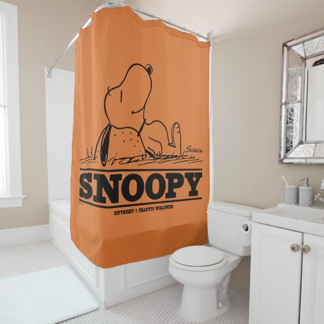 Rideaux De Douche cacahuètes | Snoopy Reest Break (En situation)