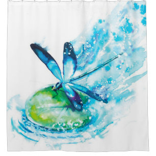 Rideaux De Douche Cadeau de débarquement de libellules   Cadeau mign