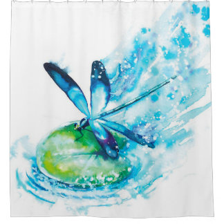 Rideaux De Douche Cadeau de débarquement de libellules | Cadeau mign