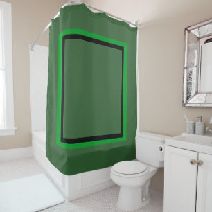 Rideaux De Douche Cadre Vert