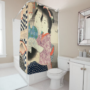 Rideaux De Douche Cage de luciole japonaise vintage - Ukiyo-e