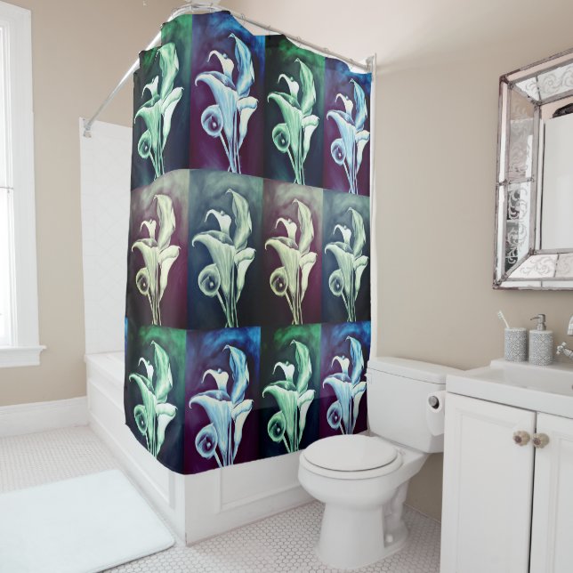Rideaux De Douche Calla Lillies (En situation)