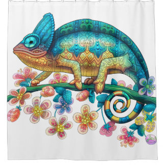 Rideaux De Douche Caméléon
