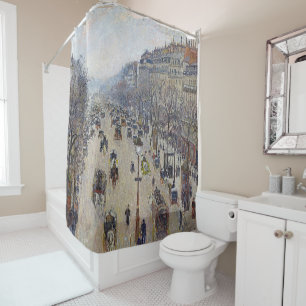 Rideaux De Douche Camille Pissarro - Boulevard Montmartre, matin