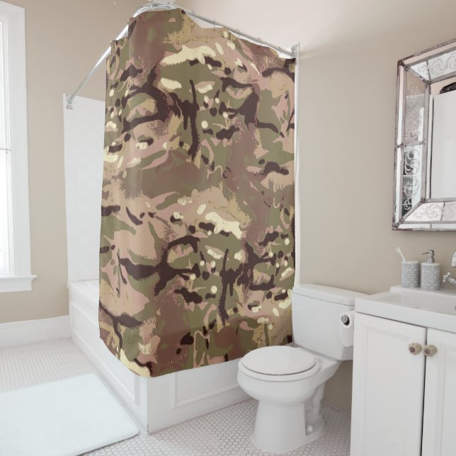 Rideaux De Douche Camo Camo, pourquoi es-tu ? (En situation)