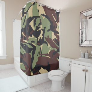 Rideaux De Douche Camou Brown
