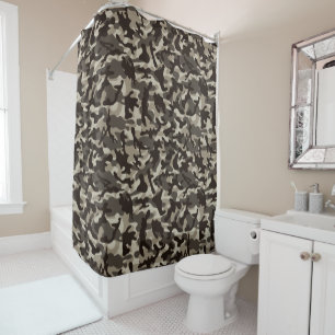 Rideaux De Douche Camouflage du quartier fermé