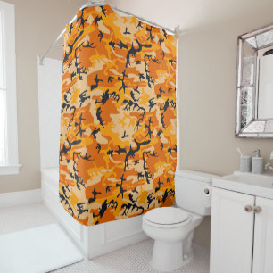 Rideaux De Douche Camouflage orange, Militaire, Armée