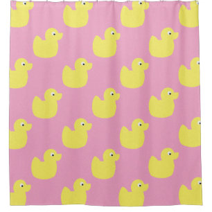 Rideaux De Douche Canards en caoutchouc jaune