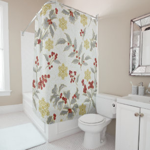 Rideaux De Douche Canneberge & Or