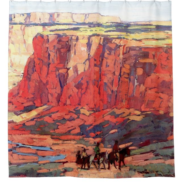 Rideaux De Douche "Canyon Riders" Art occidental par Edgar Payne (Devant)