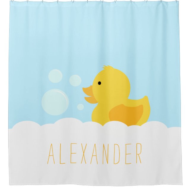 Rideaux De Douche Caoutchouc jaune (Devant)