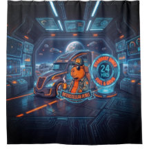 Capybara Cyberpunk Camionneur de l'Espace Art Néon